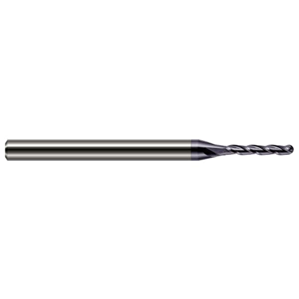 Miniature End Mill - Ball - Long Flute, 0.2500" (1/4), Length of Cut: 1"